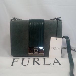 Furla Mimi Mini Crossbag. Teal. New and unused.